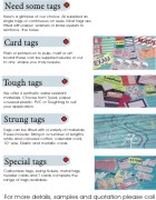 Complete Tags Sales leaflet